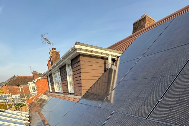 Panels can be fitted on a variety of roofs (Glow Green)