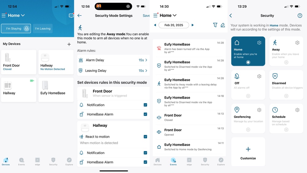 The Eufy Security app is clear, stable and easy to use (The Independent / Alistair Charlton)