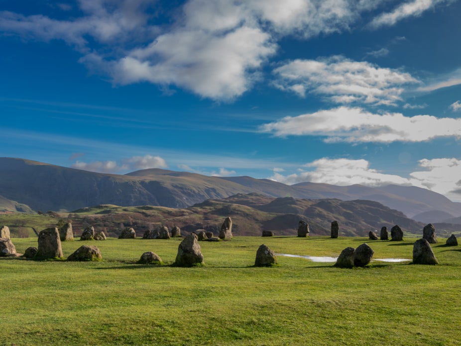 Easily reachable from Keswick, the Castlerigg Stone Circle dates back to the Neolithic period (Getty Images)