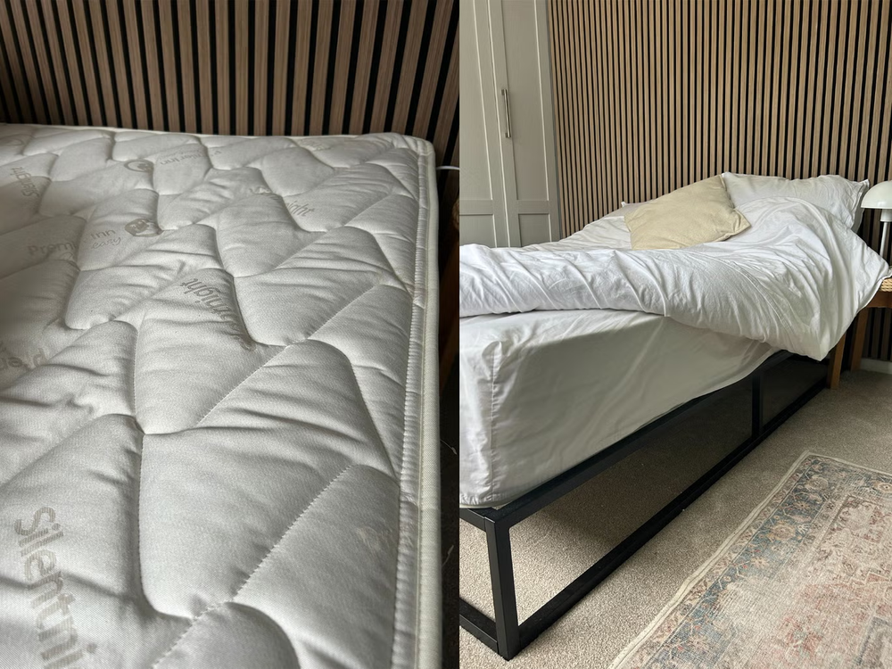 The mattress boasts a clever zoned design (Daisy Lester/The Independent)