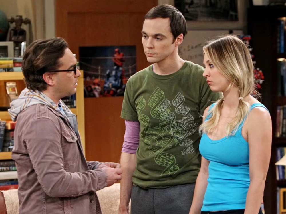 Johnny Galecki, Jim Parsons and Kaley Cuoco in ‘The Big Bang Theory’ (CBS)