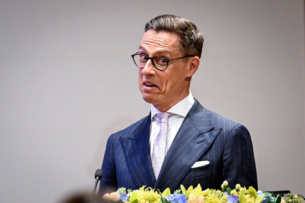 Finnish president Alexander Stubb met with Volodymyr Zelensky in March (EPA)