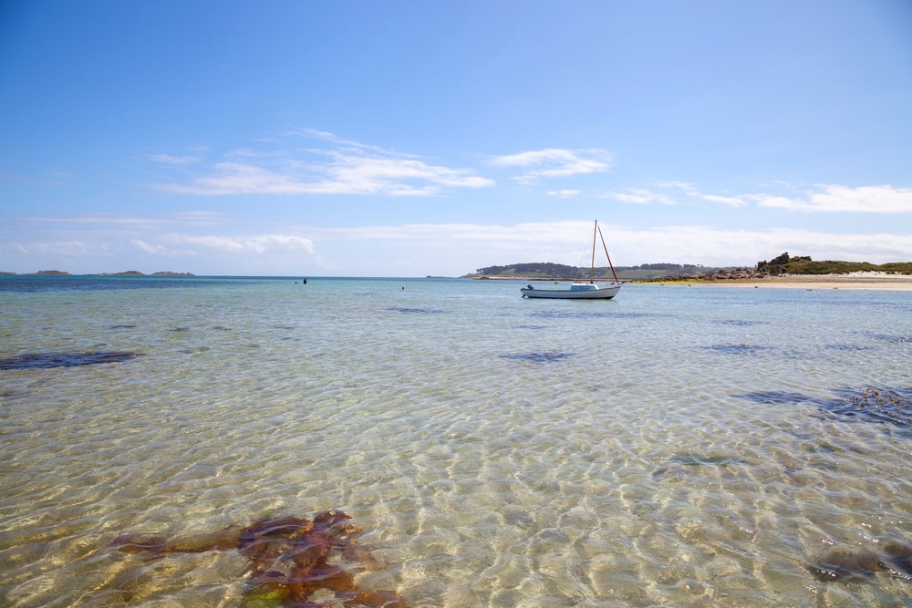 The pale turquoise waters set Pentle Bay apart from other UK beaches (Getty Images/iStockphoto)