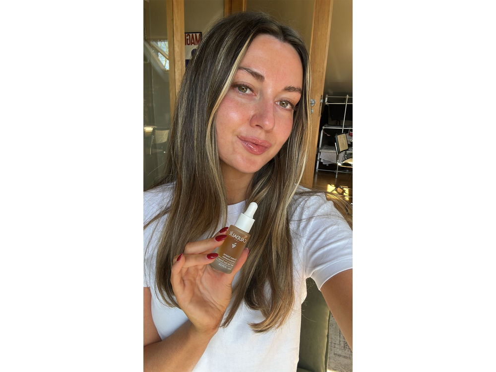 The quick-drying serum formula glides across the face (Daisy Lester)