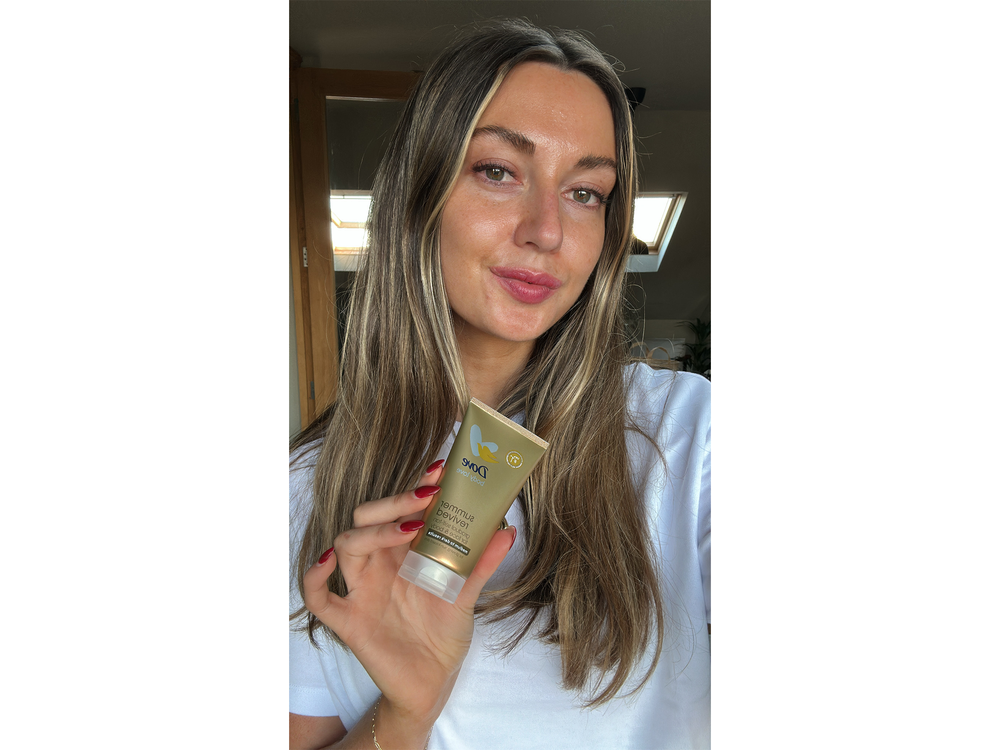 The cream sees a natural-looking light tan develop over three hours (Daisy Lester)