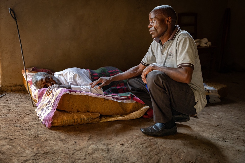 Father-of-four James, 50, fears he could die after failing to secure his HIV medication for nearly two months  in Uganda (Bel Trew/The Independent)