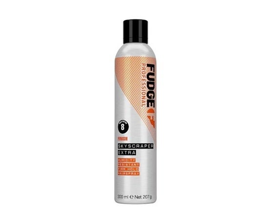 Fudge Professional Skyscraper Extra Hairspray, £9.99, Superdrug (Fudge/PA)