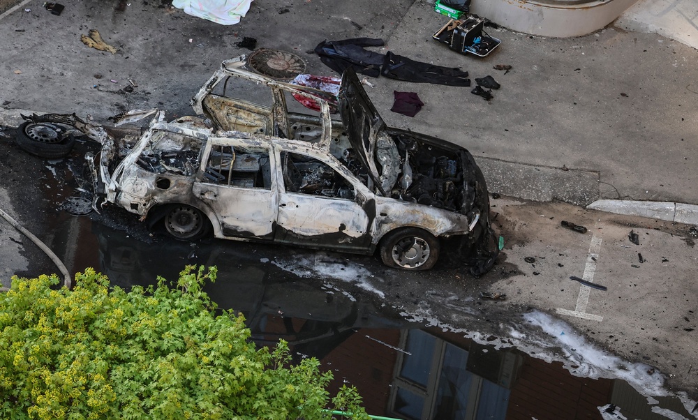 Yaroslav Moskalik was killed in a car bomb last year (pictured) just a short distance from where Davydov was reportedly killed (EPA)