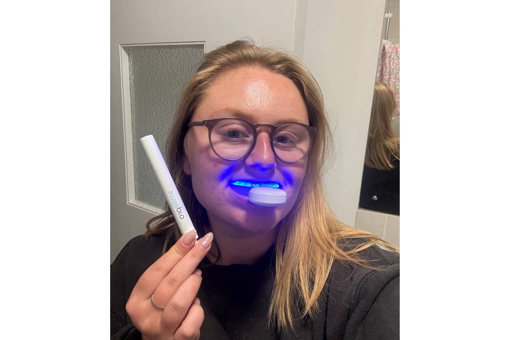 I opted for the blue light mode while testing (Lucy Smith)