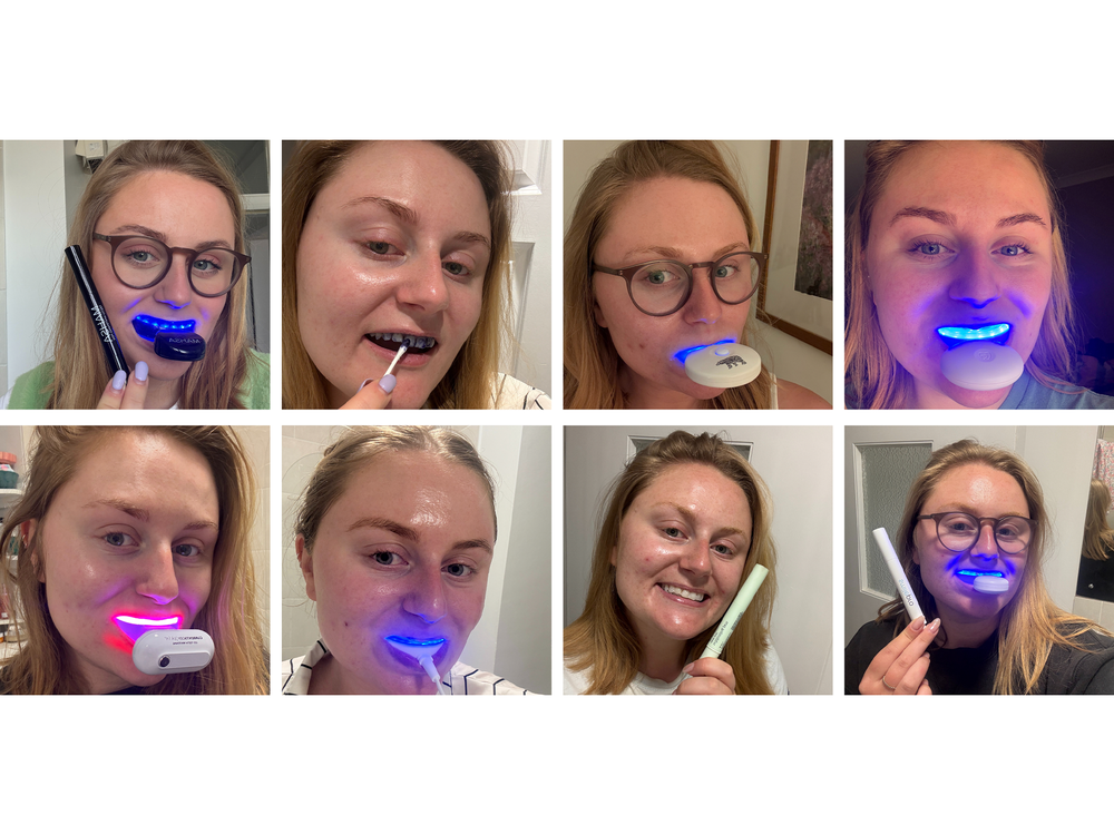 A selection of tried and tested teeth whitening kits (Lucy Smith/The Independent)