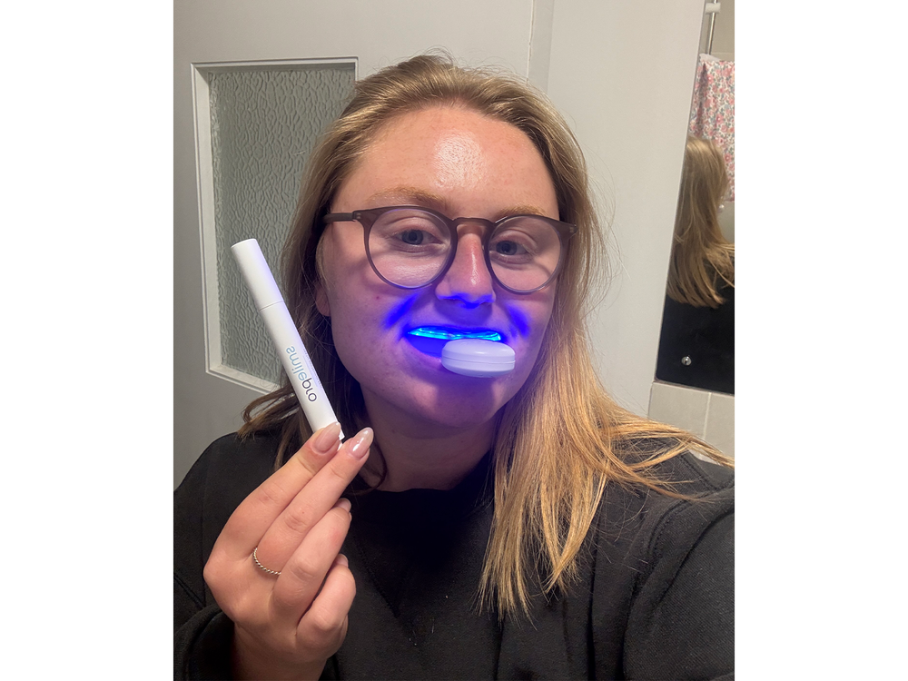 I saw my teeth getting brighter after just one 30-minute session (Lucy Smith/The Independent)