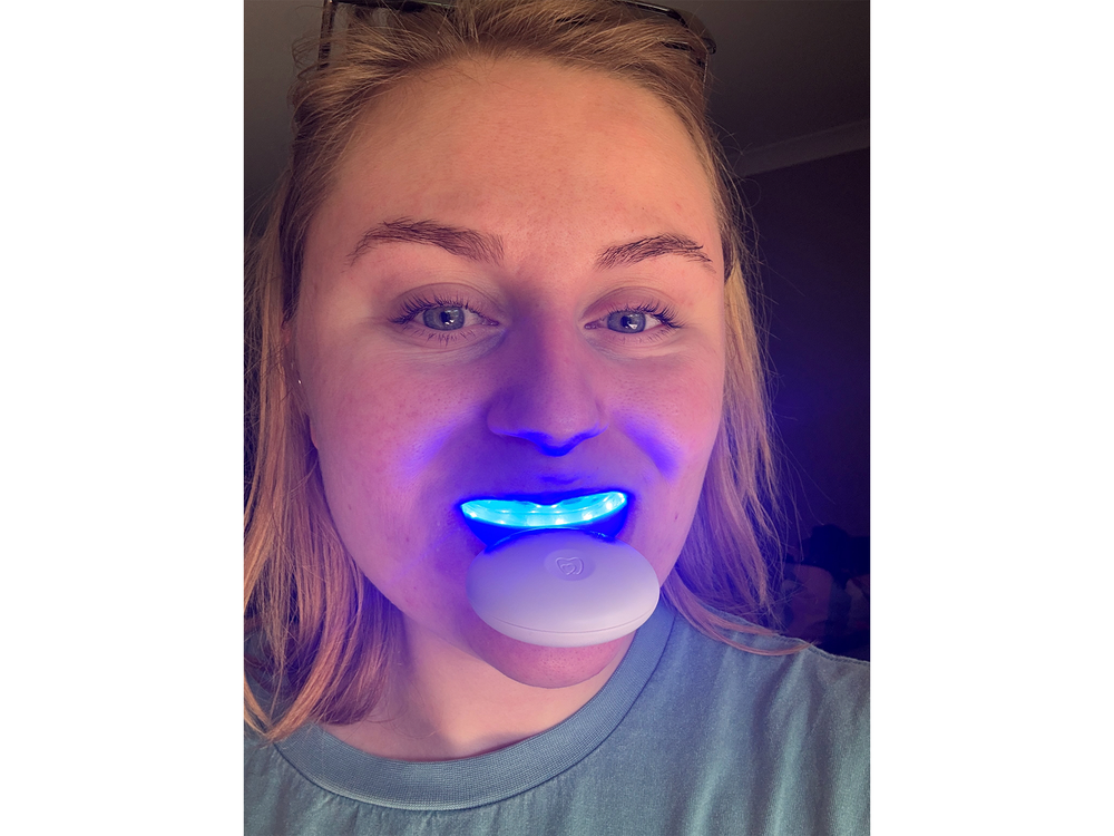 My teeth looked a shade or two whiter after 10 days of using this kit (Lucy Smith/The Independent)