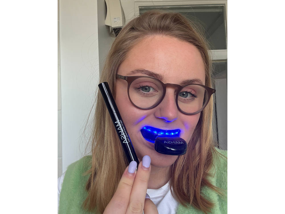 The charcoal in the toothpaste provides an instant whitening boost by absorbing surface stains (Lucy Smith/The Independent)