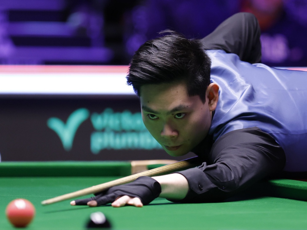 Chinese star He has won two of his three matches with O’Sullivan (PA Wire)