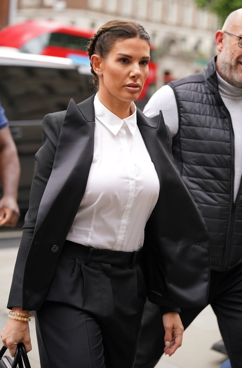 Rebekah Vardy arriving at the Royal Courts of Justice in London during the trial (PA Archive)