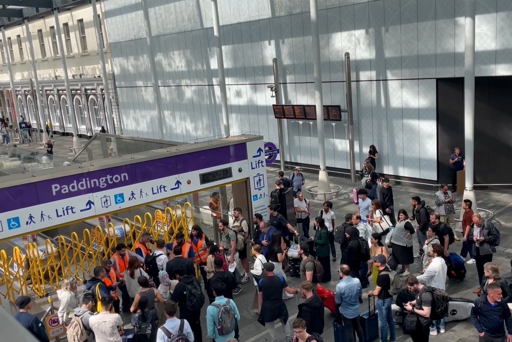 The Elizabeth line is still running as usual (Tom Philpot/PA) (PA Wire)