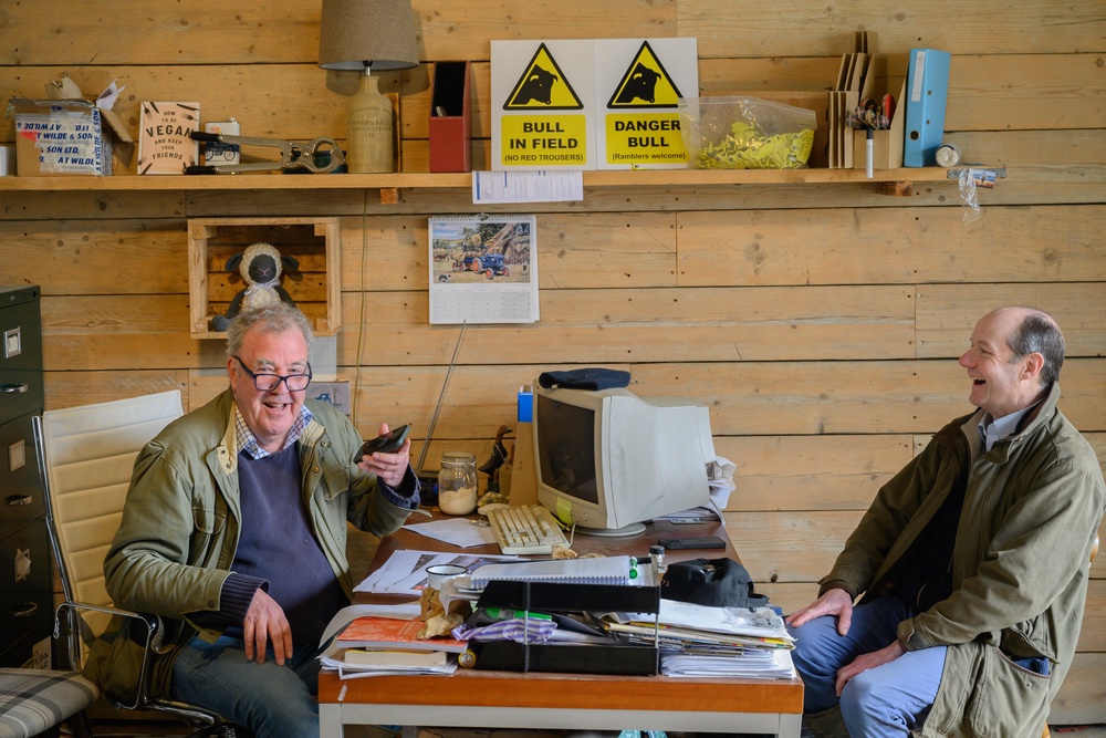 Jeremy Clarkson and Charlie Ireland in Clarkson's Farm season 4 (Prime Video)