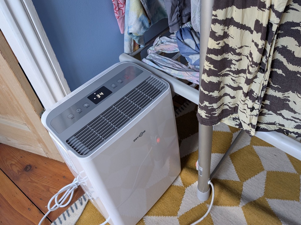 The Dryzone dehumidifier is very efficient and effective on laundry (Joanne Lewsley/The Independent)