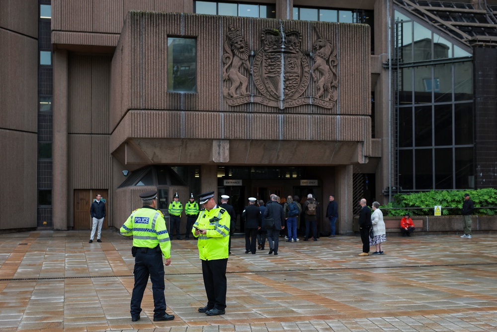 Stephen Grzyb escaped police custody on arrival at Liverpool Magistrates’ Court on Saturday. (Reuters)
