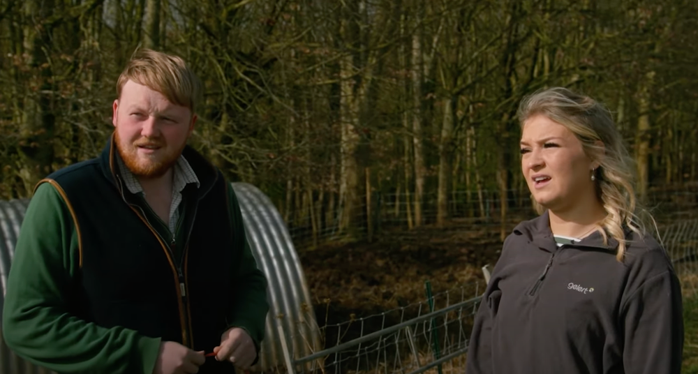 Kaleb Cooper and Harriet Cowan on 'Clarkson's Farm' (Prime Video)