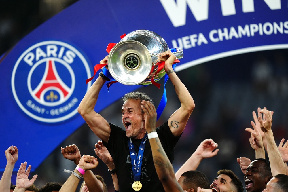 French capital club PSG were led to European glory by a Spaniard in Luis Enrique (PA Wire)