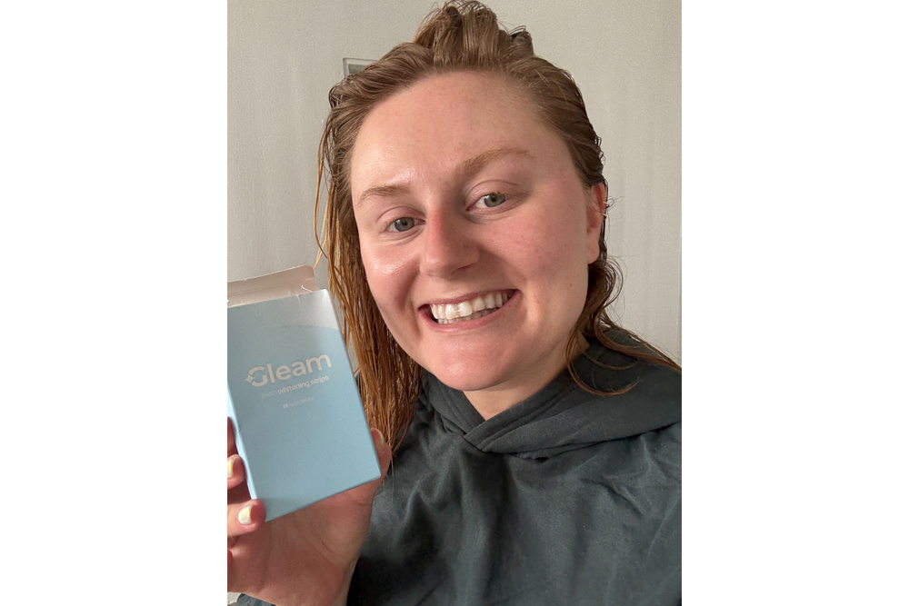 The secure fit of these whitening strips means you can multitask while they work (Lucy Smith/The Independent)