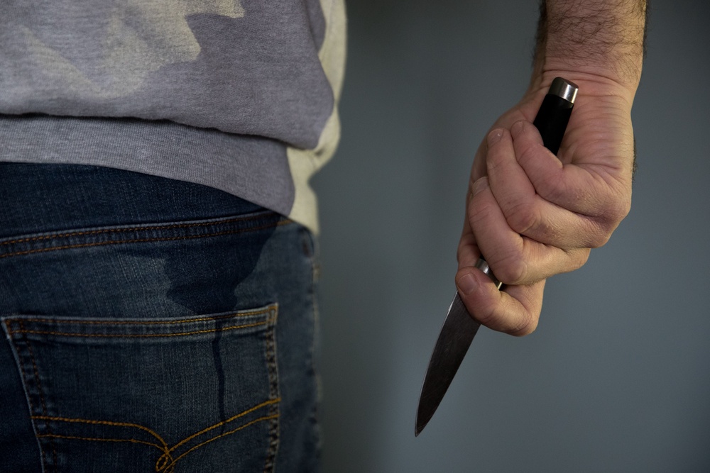 A total of 91 children under the age of 18 were found with knives or bladed weapons during Police Scotland searches in 2024 (Andrew Matthews/PA)
