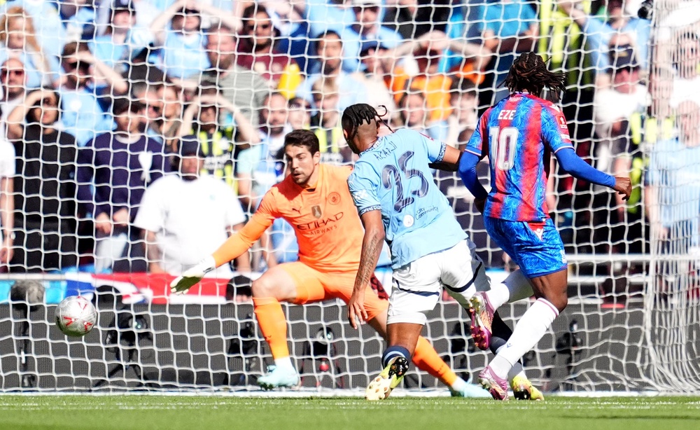 Eberechi Eze scored the winning goal when Palace beat Manchester City in the FA Cup final (Adam Davy/PA) (PA Wire)