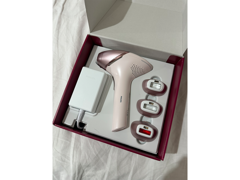 The lumea 9900 adjusts according to your skintone (Lucy Partington/The Independent)