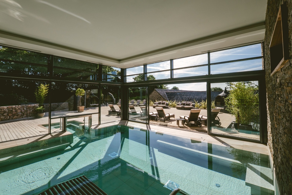 Boringdon Hall Hotel has a heated indoor swimming pool with great views (Boringdon Hall Hotel)