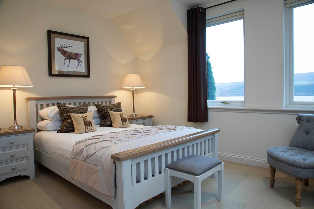 Whether you believe in the Loch Ness legend or not, the Loch Ness Lodge provides picturesque views of the water (Loch Ness Lodge)