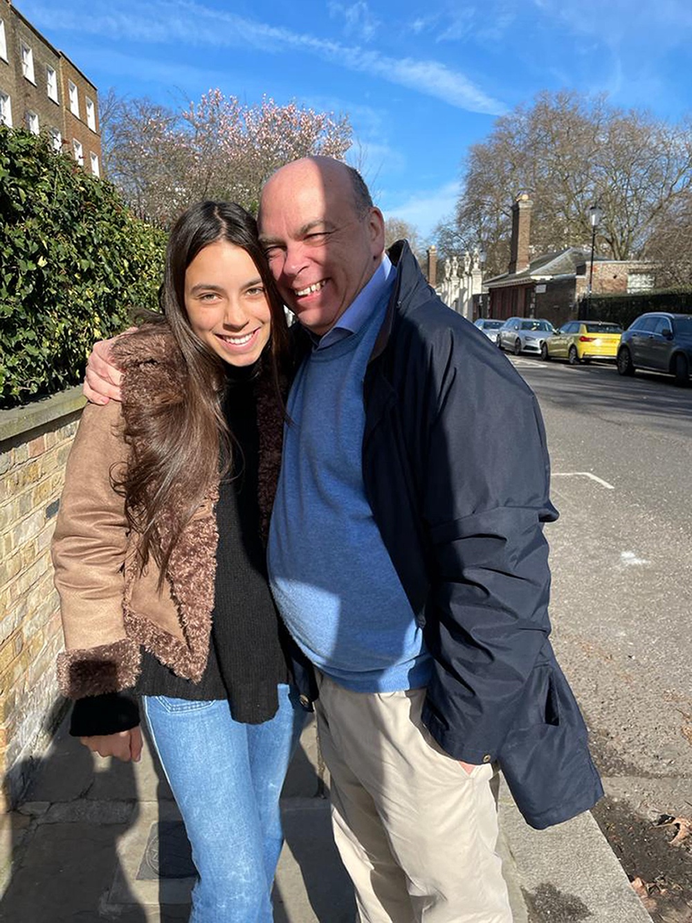Mike Lynch with his daughter Hannah, who also died on the boat when it sank (Family handout)