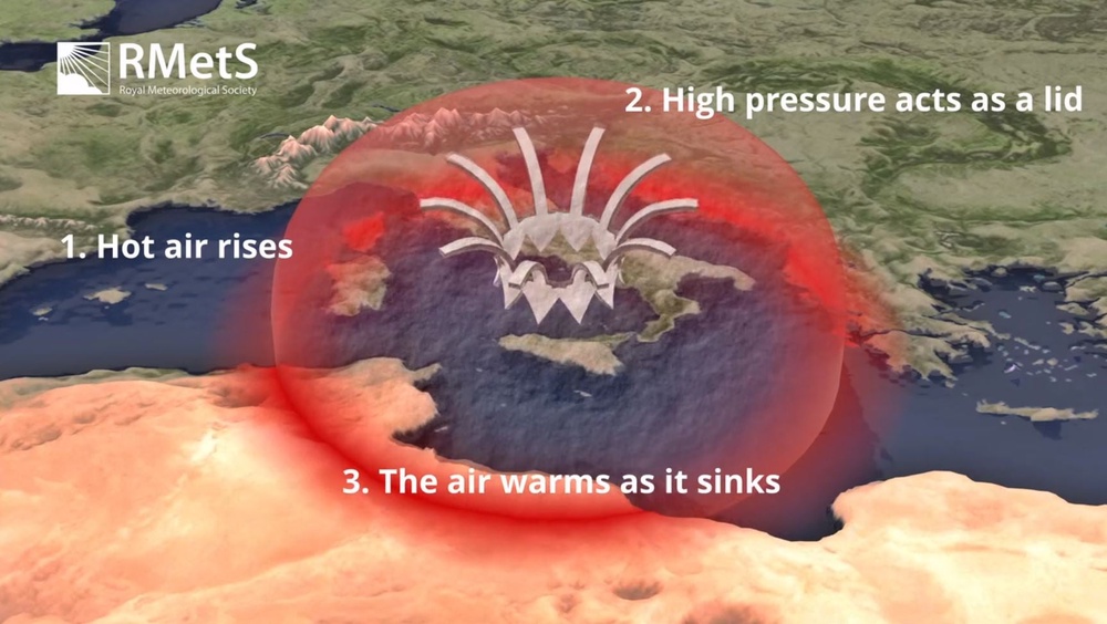 How a heat dome works (Royal Meterological Society)