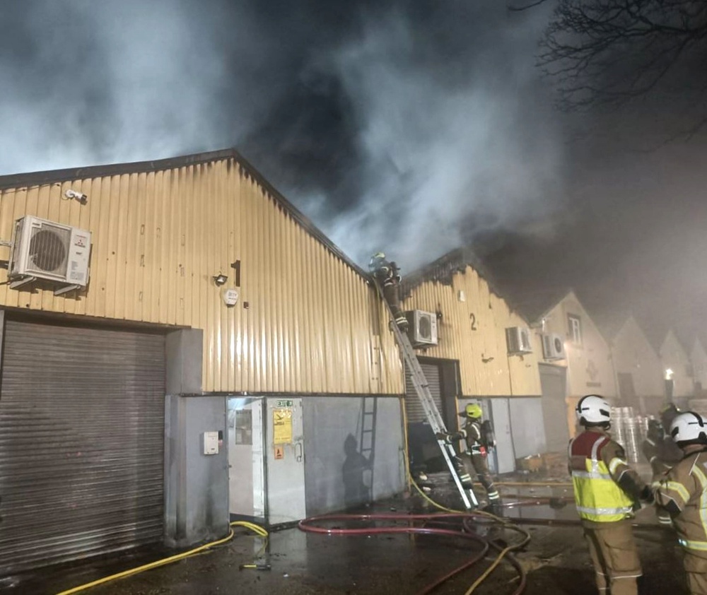 Russia were found to have recruited men living in Britain to set fire to a Ukrainian-owned warehouse in 2024 (London Fire Brigade)