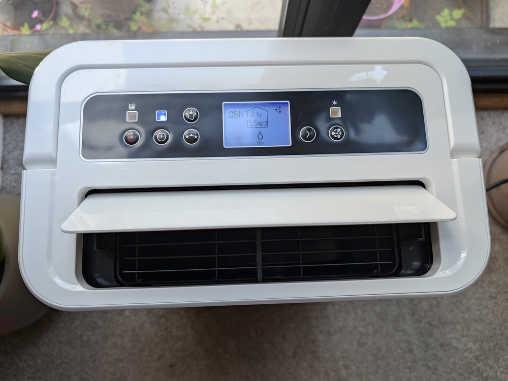 If you’re drying washing indoors, the laundry mode is super-easy to set up (Joanne Lewsley/The Independent)