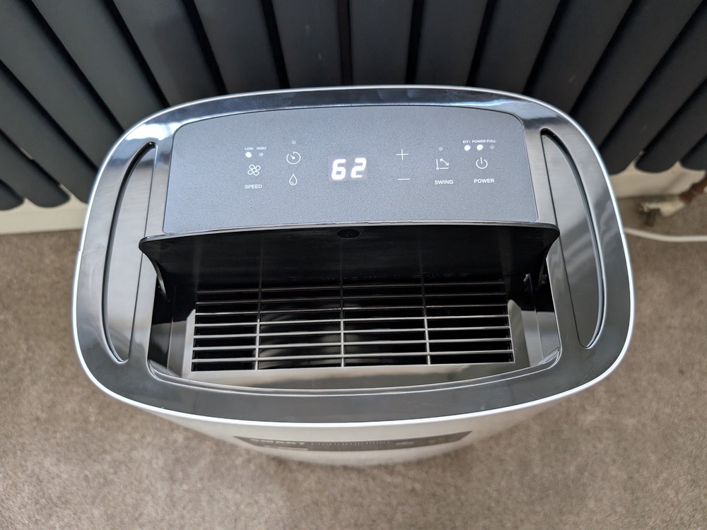 Setup was quick, and, once connected, I could switch on the dehumidifier via Alexa and Google Assistant (Joanne Lewsley/The Independent)