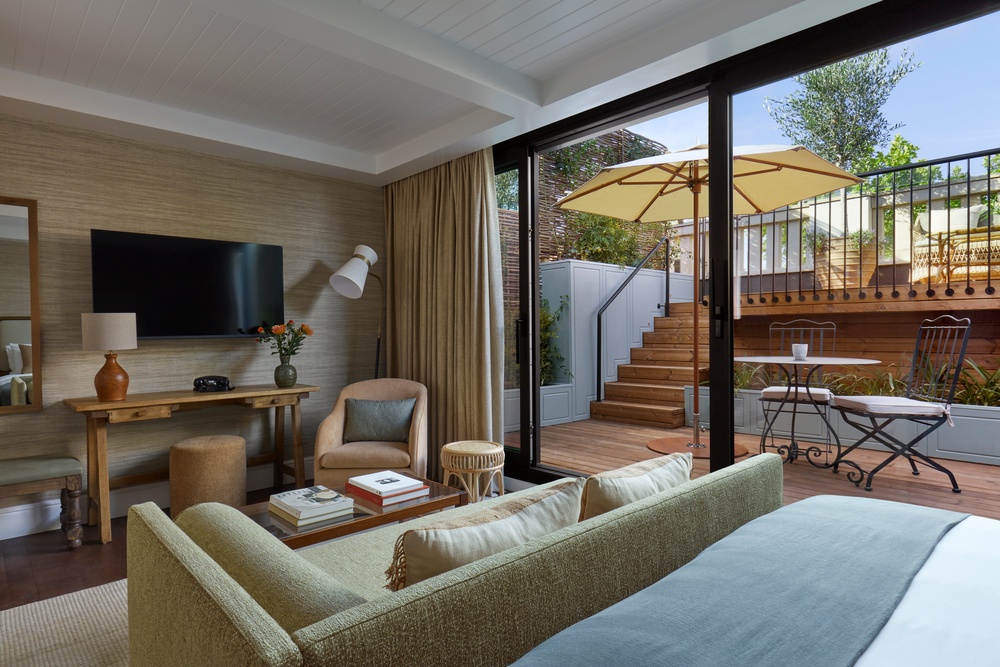 Rooms at Borneta are soothingly designed with muted Mediterranean tones (Borneta)