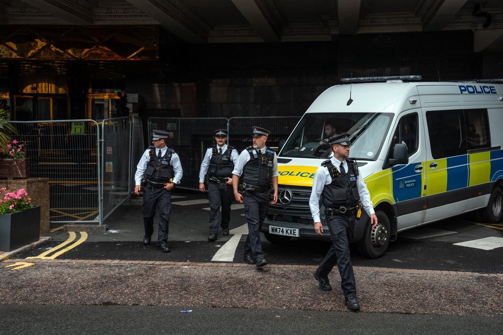 False online rumours spark protests outside Canary Wharf hotel ...
