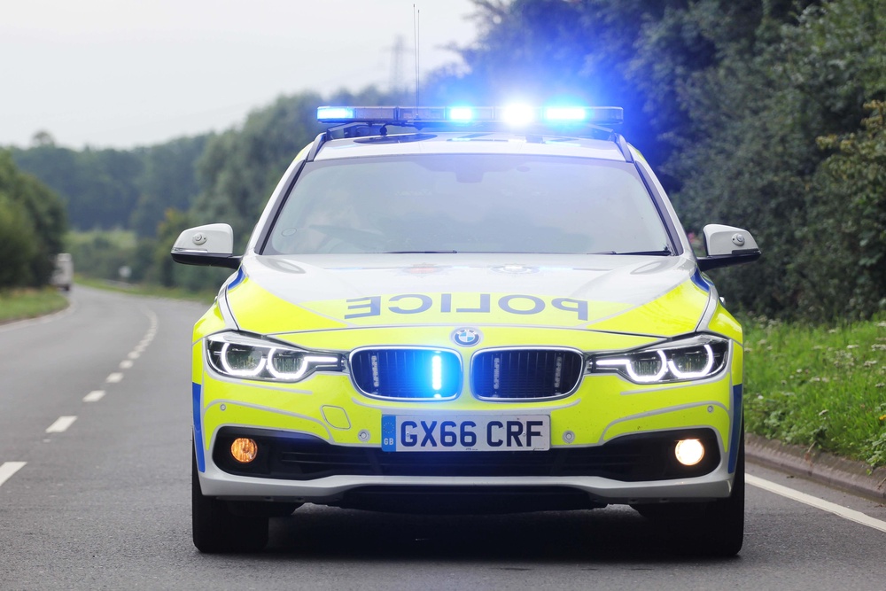Police officers arrested a man in his 40s, the driver of the white Hyundai, for failing to provide a preliminary drugs test