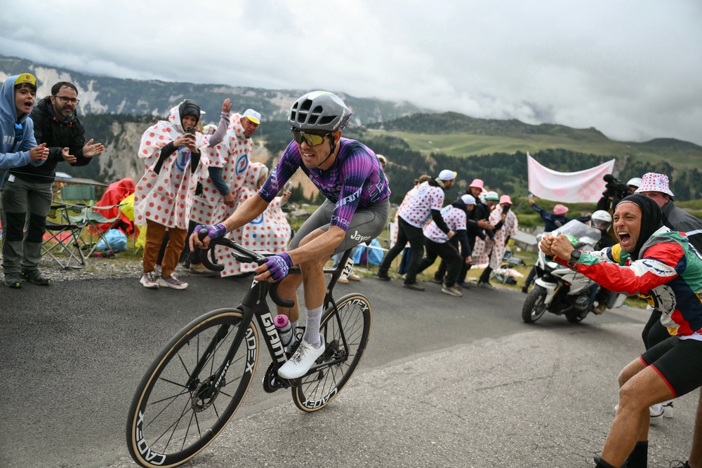 Ben O’Connor’s best Grand Tour result so far is second at the 2024 Vuelta (AFP/Getty)