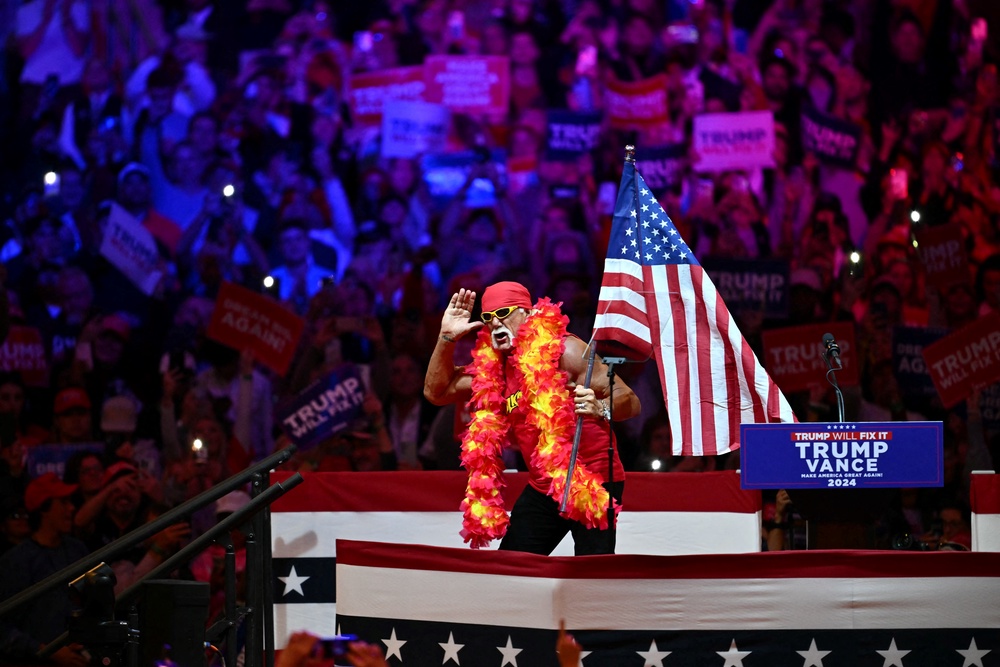 Hogan appeared at the Republican National Convention in 2024 to support Trump (AFP/Getty)