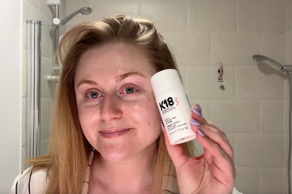 Powered by peptides, K18's formula is a quick way to achieve a salon-level finish (Lucy Smith)