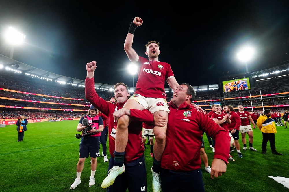 Hugo Keenan’s 80th-minute try saw the Lions claim a series victory last year (PA Wire)