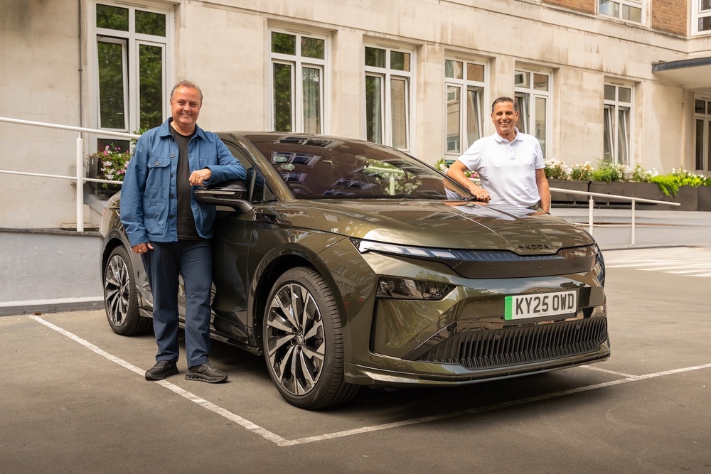 Skoda CEO Klaus Zellmer went for a drive with Independent EV Editor Steve Fowler (Skoda)