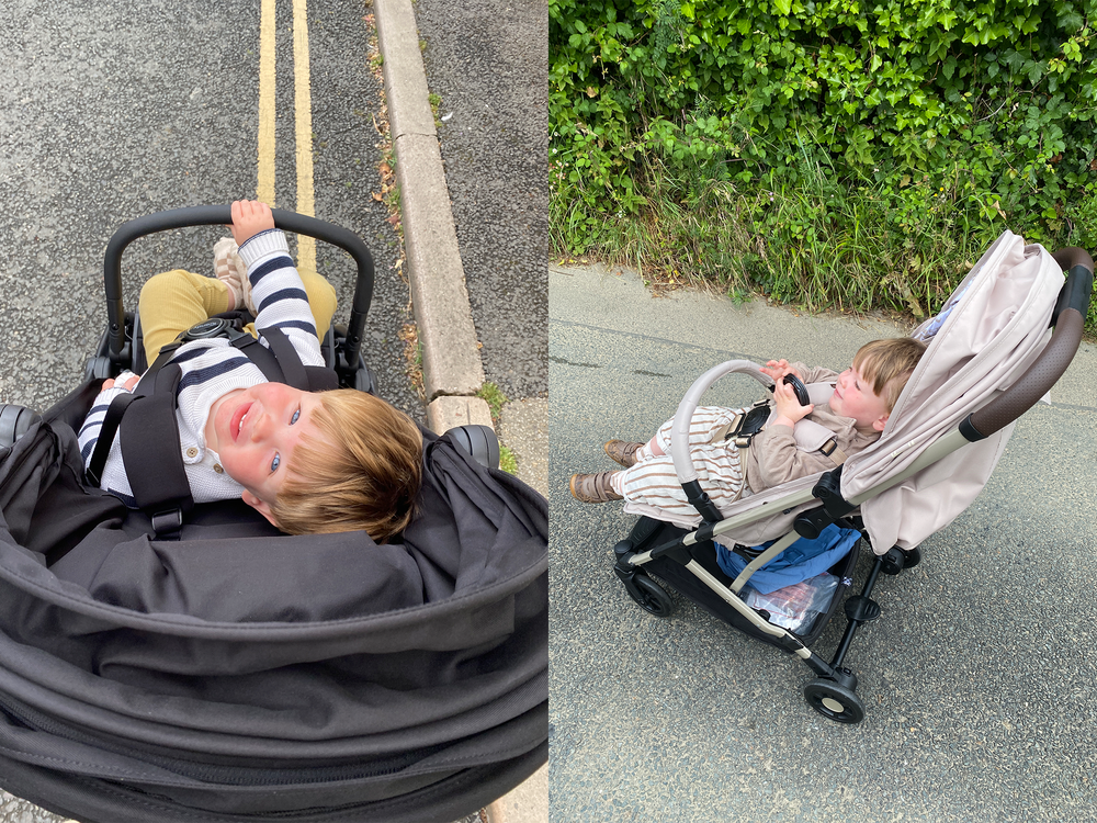 My passenger and I set out to find the best compact buggies (Rebecca Moore/The Independent)