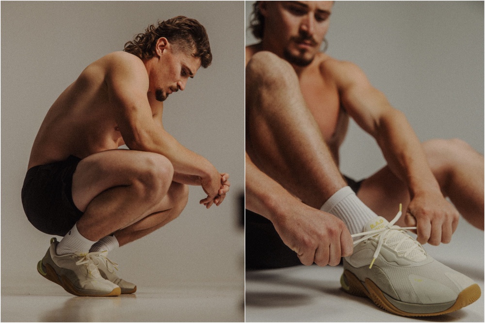 The CrossFit athlete recently signed with gym shoe specialists R.A.D (R.A.D)