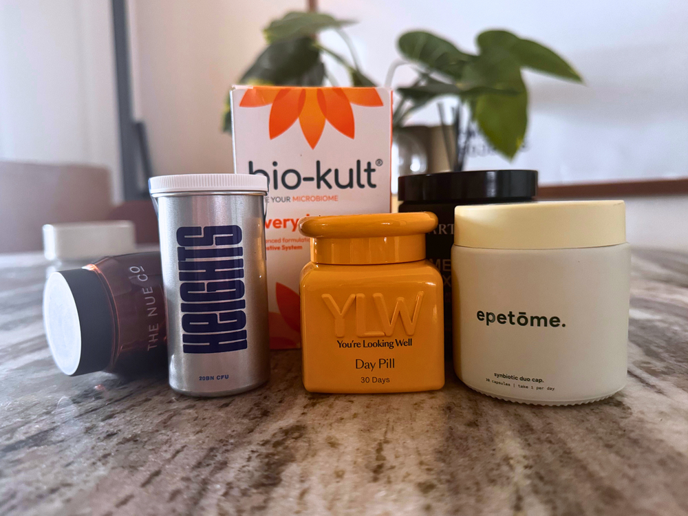 A selection of probiotics I tested (Emilie Lavinia/The Independent)