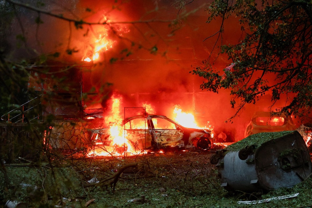 Ukraine-Russia latest: Huge fire at Russian oil depot after drone ...