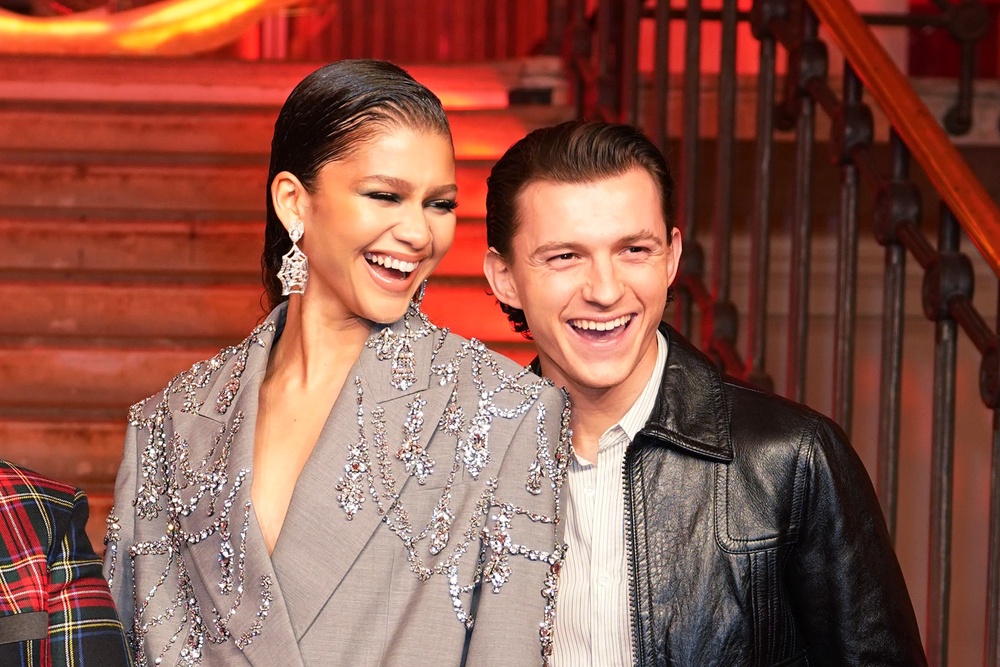 Tom Holland with ‘Spider-Man’ and ‘The Odyssey’ co-star, and real-life girlfriend, Zendaya (PA Archive)