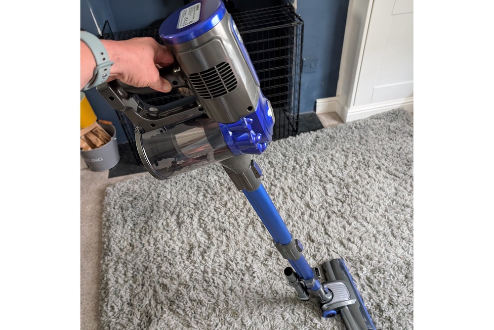 This budget-friendly model lacks the manoeuvrability of more expensive vacuums (Joanne Lewsley/The Independent)